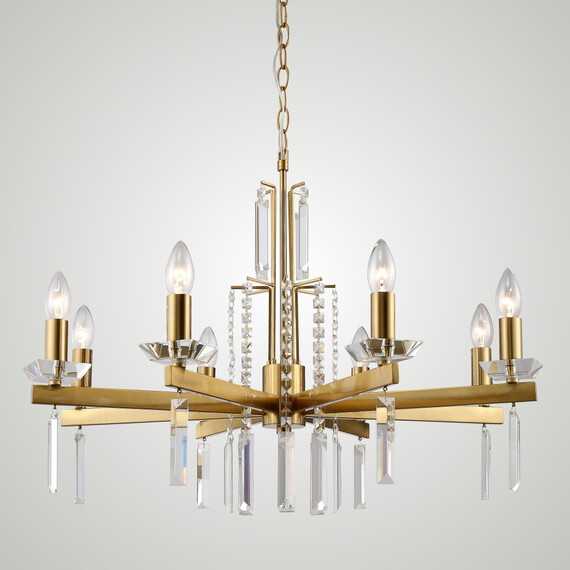 Люстра Crystal Lux MARRON SP8 BRASS, фото , изображение 5
